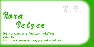 nora velzer business card